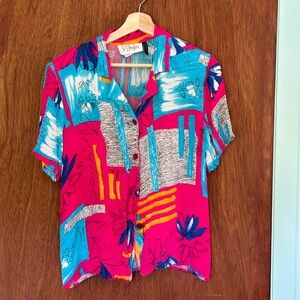 Colorful Vintage Button Up Shirt